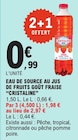 Eau de source au jus de fruits goût fraise - CRISTALINE dans le catalogue E.Leclerc