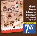 Bueno Adventskalender im Angebot bei E center in Regensburg Bueno Adventskalender Angebote von Kinder bei E center Regensburg für 7,49 €