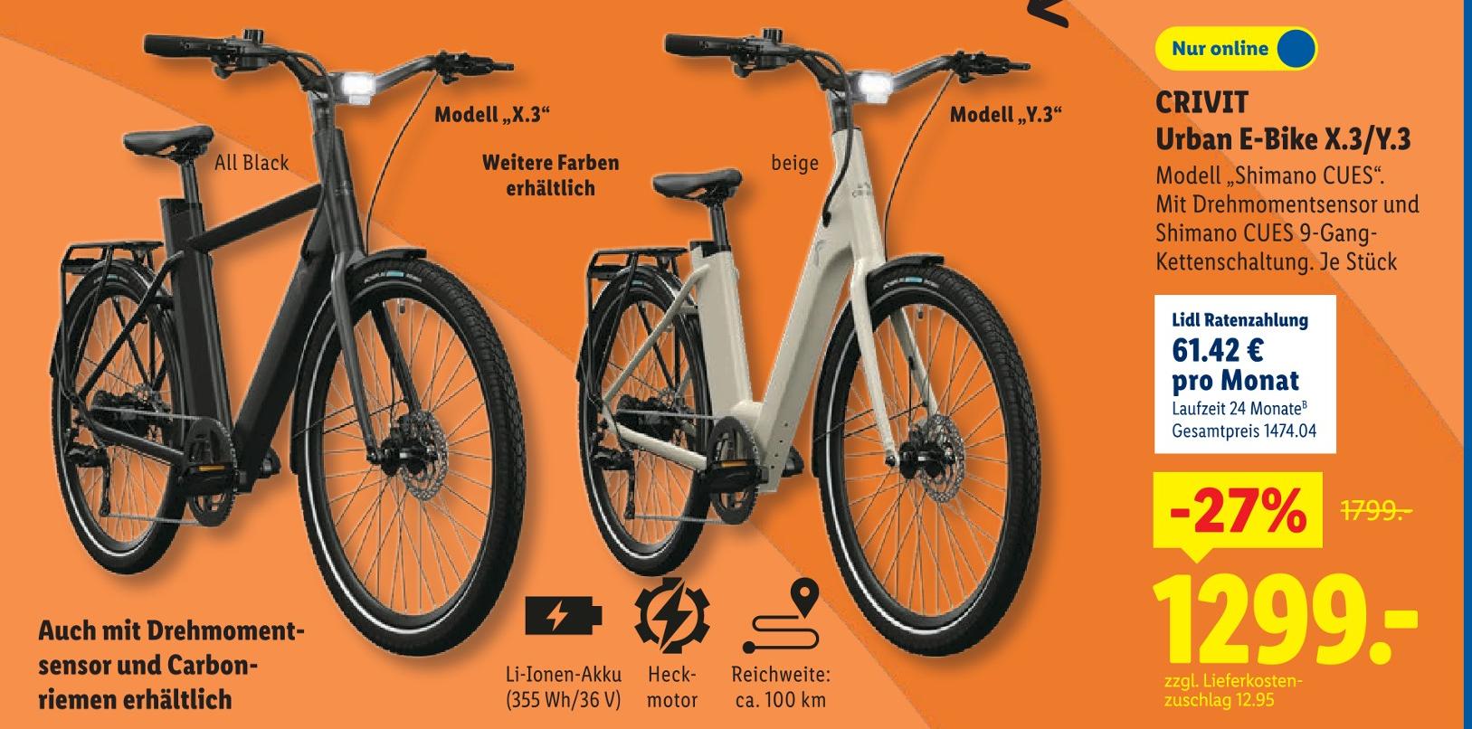 Urban E-Bike X.3