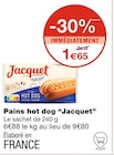 Pains hot dog - Jacquet dans le catalogue Monoprix