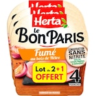 Jambon Le Bon Paris Fumé - HERTA en promo chez Carrefour Jambon Le Bon Paris Fumé - HERTA dans le catalogue Carrefour
