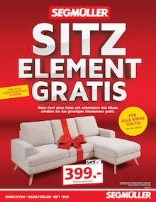Segmüller Pulheim Prospekt "Sitz Element Gratis" mit 6 Seiten