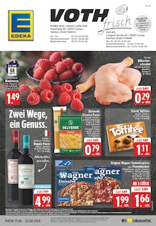 EDEKA Prospekt der Woche "Aktuelle Angebote" Seite 1, 17.08.2026 bis 22.08.2026 für Vlotho Aktueller EDEKA Prospekt "Aktuelle Angebote" Seite 1 von 26 Seiten für Vlotho