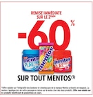 Intermarché Super Port-Sainte-Foy-et-Ponchapt - Promo -60% remise immédiate sur le 2ème sur tout MENTOS Promo -60% remise immédiate sur le 2ème sur tout MENTOS à dans le catalogue Intermarché Super à Port-Sainte-Foy-et-Ponchapt