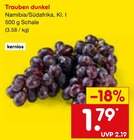 Aktuelle Weintrauben Angebote bei Netto Marken-Discount in Mannheim Aktuelles Trauben dunkel Angebot bei Netto Marken-Discount in Mannheim ab 1,79 €