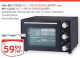 Ofen MO-122420 Angebote von Emerio bei GLOBUS Braunschweig für 59,99 €