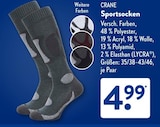 Sportsocken im ALDI SÜD Prospekt Sportsocken von CRANE im aktuellen ALDI SÜD Prospekt für 4,99 €