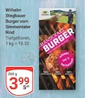 Burger vom Simmentaler Rind im Angebot bei GLOBUS in Bad Kreuznach Burger vom Simmentaler Rind Angebote von Wilhelm Stegbauer bei GLOBUS Bad Kreuznach für 3,99 €