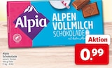 Alpen Vollmilch im Angebot bei Markant Nordwest in Emden Alpen Vollmilch Angebote von Alpia bei Markant Nordwest Emden für 0,99 €