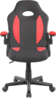Fauteuil flip rouge et noir en promo chez Bureau Vallée Fauteuil flip rouge et noir dans le catalogue Bureau Vallée