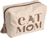 Aufbewahrungs-Tasche "CAT MOM" aus Bio-Baumwolle, natur/braun (24x16x10 cm) Angebote von Vito & Joe bei dm-drogerie markt Heilbronn für 7,95 €