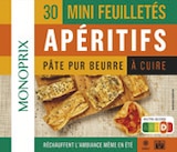 Mini feuilletés apéritifs surgelés pâte pur beurre - Monoprix dans le catalogue Monoprix