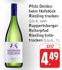 Pfalz Deidesheim Hofstück Riesling trocken Q.b.A. bei EDEKA im Winnweiler Prospekt für 4,49 €