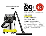 Aspirateur eau et poussière "KWD 3" - KARCHER - E.Leclerc à Ussel Aspirateur eau et poussière "KWD 3" - KARCHER en promo chez E.Leclerc Ussel à 69,90 €