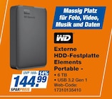 Externe HDD-Festplatte Elements Portable im Angebot bei expert TeVi in Fürth Externe HDD-Festplatte Elements Portable Angebote von WD bei expert TeVi Fürth für 144,99 €