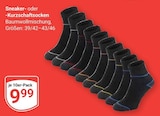 Aktuelles Sneaker- oder Kurzschaftsocken Angebot bei GLOBUS in Salzgitter ab 9,99 €