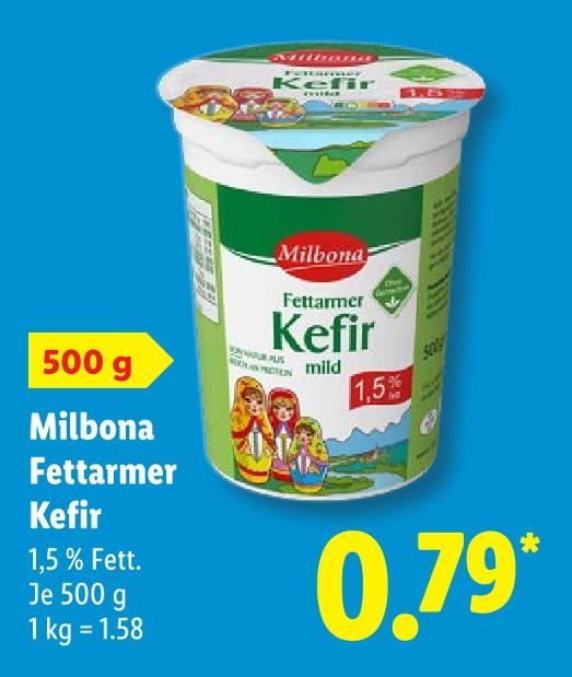 Fettarmer Kefir