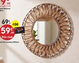 Miroir Eve bambou Ø93cm dans le catalogue Maxi Bazar