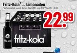 Trinkgut Maintal - Fritz-Kola oder Limonaden Angebot im Prospekt Fritz-Kola oder Limonaden bei Trinkgut im Maintal Prospekt für 22,99 €