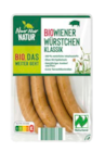 Bio-Wiener Würstchen von Nur Nur Natur im aktuellen ALDI SÜD Prospekt für 3,19 €