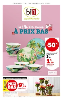 Prospectus Bi1 en cours, "La fête des mères À PRIX BAS", page 1 sur 28