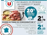 Pomme de terre de consommation - U en promo chez U Express Pau à 2,23 €