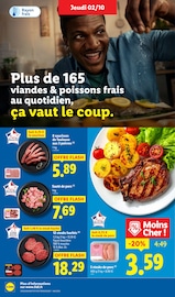 Saucisse Angebote im Prospekt "Plus de 55 produits bio dans l'assiette, ça vaut le coup." von Lidl auf Seite 8