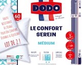 Lot de 2 oreillers "Confort Serein" - DODO en promo chez Carrefour Mâcon à 14,99 €