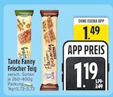Backzutaten im EDEKA Prospekt Frischer Teig von Tante Fanny im aktuellen EDEKA Prospekt für 1,19 €