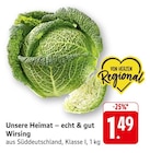Wirsing bei EDEKA im Häusern Prospekt für 1,49 €