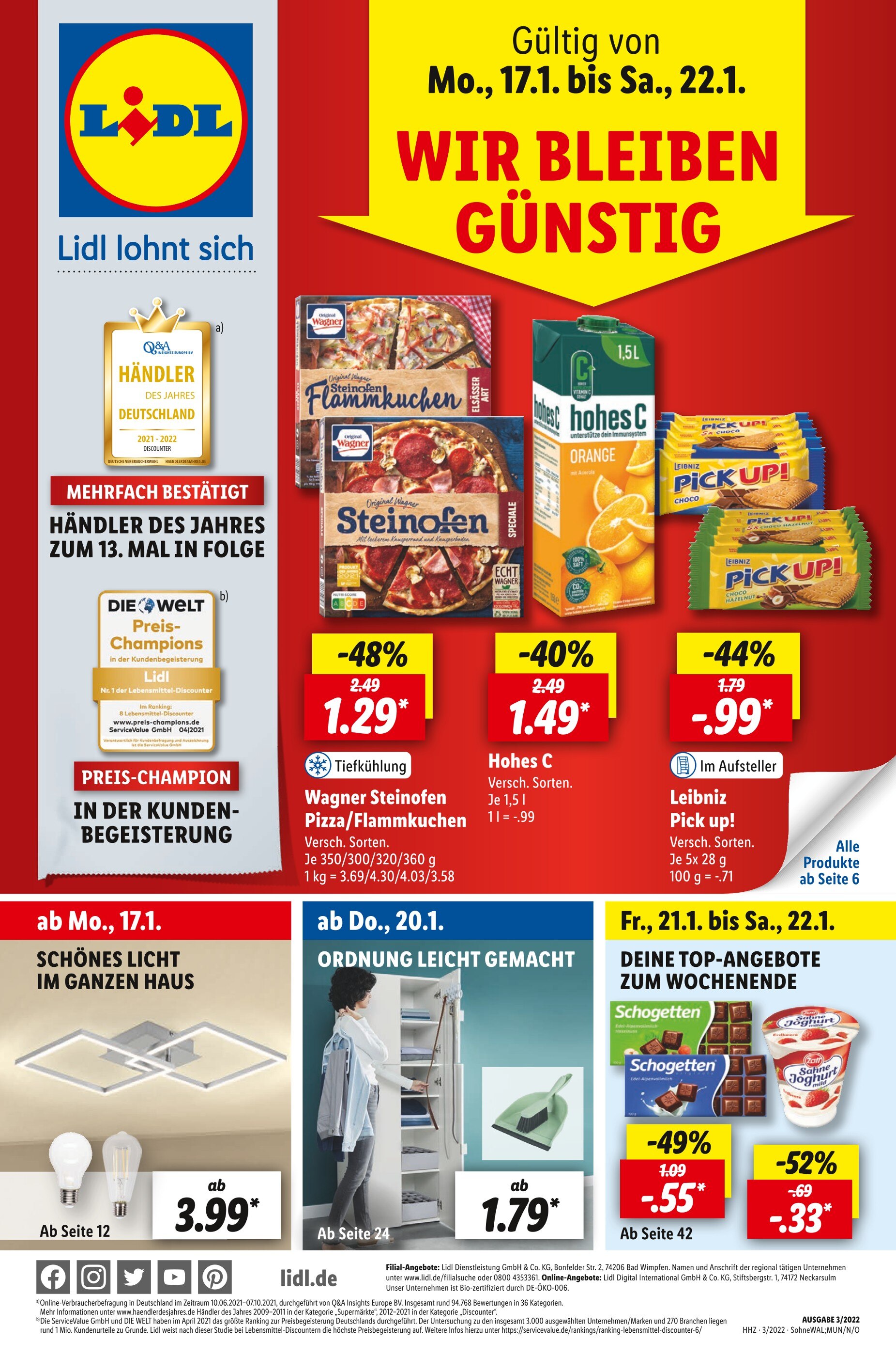 Lidl Prospekt für Bergheim mit 52 Seiten Lidl Prospekt für Bergheim: "Top Angebote", 52 Seiten, 17.01.2022 - 22.01.2022