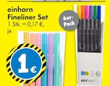 Fineliner Set von einhorn für 1,00 € bei TEDi im Angebot Fineliner Set von einhorn im aktuellen TEDi Prospekt