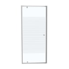 Porte de douche pivotante en verre sérigraphié - l90xH185cm en promo chez Brico Cash Taverny à 119,00 €