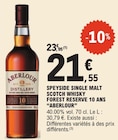 Speyside single malt scotch whisky forest reserve 10 ans - ABERLOUR en promo chez E.Leclerc Ajaccio à 21,55 €