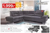 Wohnlandschaft von Cantus für 1.999,00 € bei XXXLutz Möbelhäuser im Angebot Wohnlandschaft von Cantus im aktuellen XXXLutz Möbelhäuser Prospekt