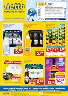 Netto Marken-Discount Waldenburg Prospekt "DER ORT, AN DEM DU IMMER AUSGEZEICHNETE PREISE FINDEST." mit 2 Seiten