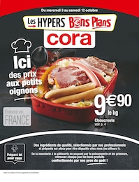 Catalogue Supermarchés Cora en cours à Lempdes et alentours, Ici des prix aux petits oignons, 8 pages, 09/10/2024 - 12/10/2024