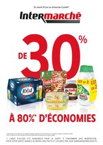 Catalogue Intermarché à Vaujours, avec 7 pages Prospectus Intermarché à Vaujours, "De 30% à 80% d'économies", 7 pages, 29/06/2021 - 04/07/2021