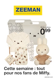 Catalogue Mode à bas prix de Zeeman à Drancy, avec 8 pages Prospectus Mode à bas prix de Zeeman à Drancy: "Cette semaine : tout pour nos fans de Miffy.", 8 pages, 30/08/2025 - 05/09/2025