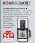 Filterkaffeemaschine FKM1000 im V-Markt Prospekt Filterkaffeemaschine FKM1000 von Rommelsbacher im aktuellen V-Markt Prospekt für 54,90 €