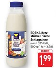 Aktuelles Herzstücke Frische Schlagsahne Angebot bei EDEKA in Koblenz ab 1,99 €