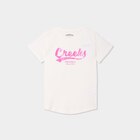 T-shirt droit manches courtes Creeks ivoire fille - La Halle T-shirt droit manches courtes Creeks ivoire fille à 6,99 € dans le catalogue La Halle