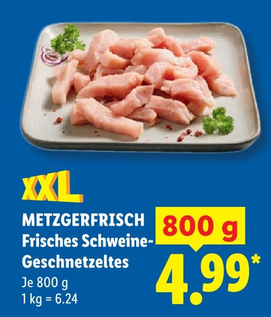 Frisches Schweine-Geschnetzeltes
