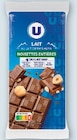 Chocolat lait et noisettes entières - U en promo chez Super U Chelles à 2,23 €