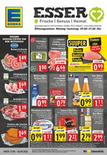 EDEKA Prospekt der Woche "Aktuelle Angebote" Seite 1, 21.09.2026 bis 26.09.2026 für Erkelenz Aktueller EDEKA Prospekt "Aktuelle Angebote" Seite 1 von 28 Seiten für Erkelenz