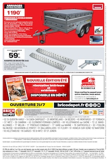Promotion Remorque dans le prospectus Brico Dépôt, valable du 03/07/2026 au 16/07/2026 Promo Remorque dans le catalogue Brico Dépôt du moment à la page 20