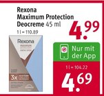 Maximum Protection Deocreme Angebot in Neukirchen-Vluyn Maximum Protection Deocreme im aktuellen Prospekt bei Rossmann in Neukirchen-Vluyn