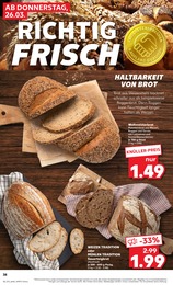 Vollkornbrot im Kaufland Prospekt "Aktuelle Angebote" auf Seite 38