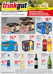 Der aktuelle Trinkgut Prospekt Der aktuelle Trinkgut Prospekt Größter Getränkemarkt in Dasing!