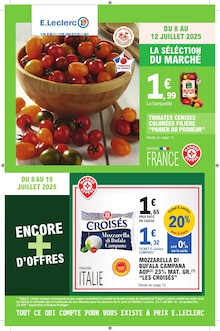 Prospectus E.Leclerc en cours, "TOUT CE QUI COMPTE POUR VOUS EXISTE À PRIX E.LECLERC", page 1 sur 20